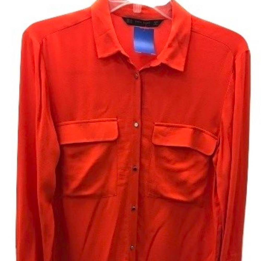 Zara Orange Blouse